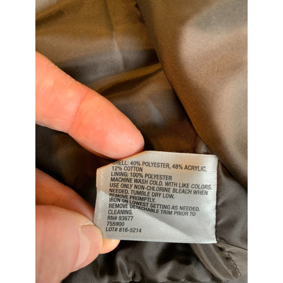 Worthington Deep Chocolate Ruffle Pencil Skirt Brown size 10 - Picture 5 of 8